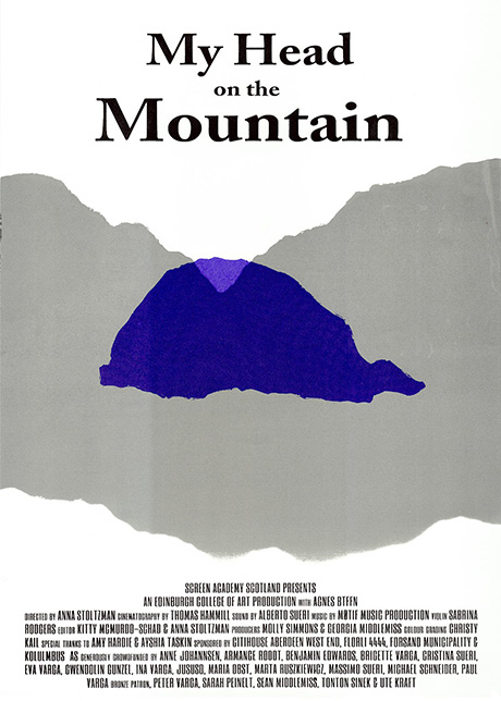 my head on the mountain poster